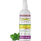 My Hair Helpers Mint Lice Prevention Spray for Head Louse - Naturally Formulated with Essential Oils, 8 fl Ounces, Works on 1-2 Kids