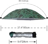 NEW-Vi Fishing Umbrella Hat 37.4” Oversized 7-Rib Anti-UV Waterproof Camouflage view 5