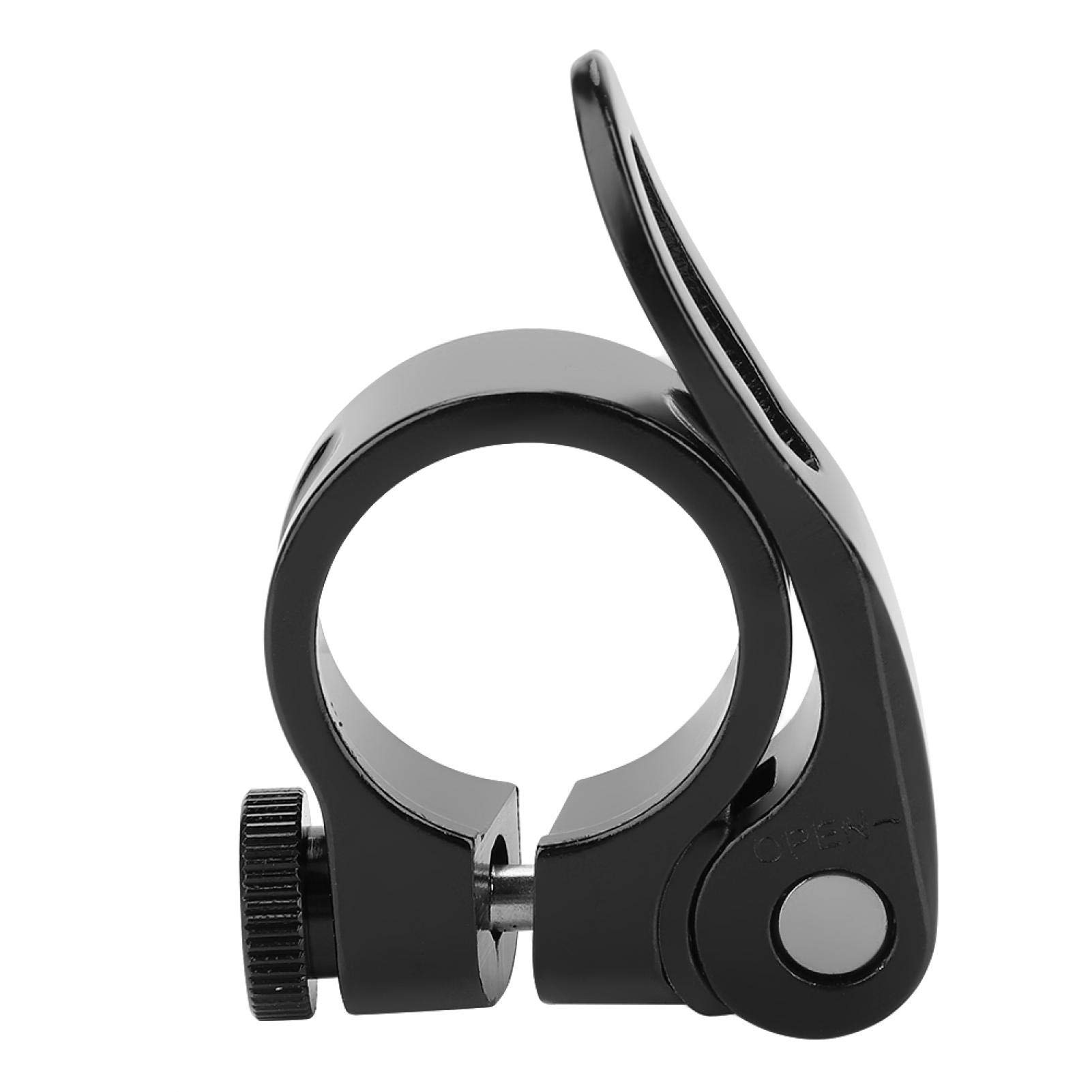 Bike Seat Post Clamp Aluminium Alloy Seatpost Collar 28.6mm Seat Post Clamp Applies to 25.4mm Seat Post(Black)
