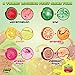 YoYa Toys Fresh 'N Slimy Fluffy Fruit Slime 6-Pack - Kiwi, Lemon, Orange, Watermelon, Dragon Fruit and Passion Fruit Sludge Slimes with 3 Straws to Make Bubbles - Great for Kids and Adults