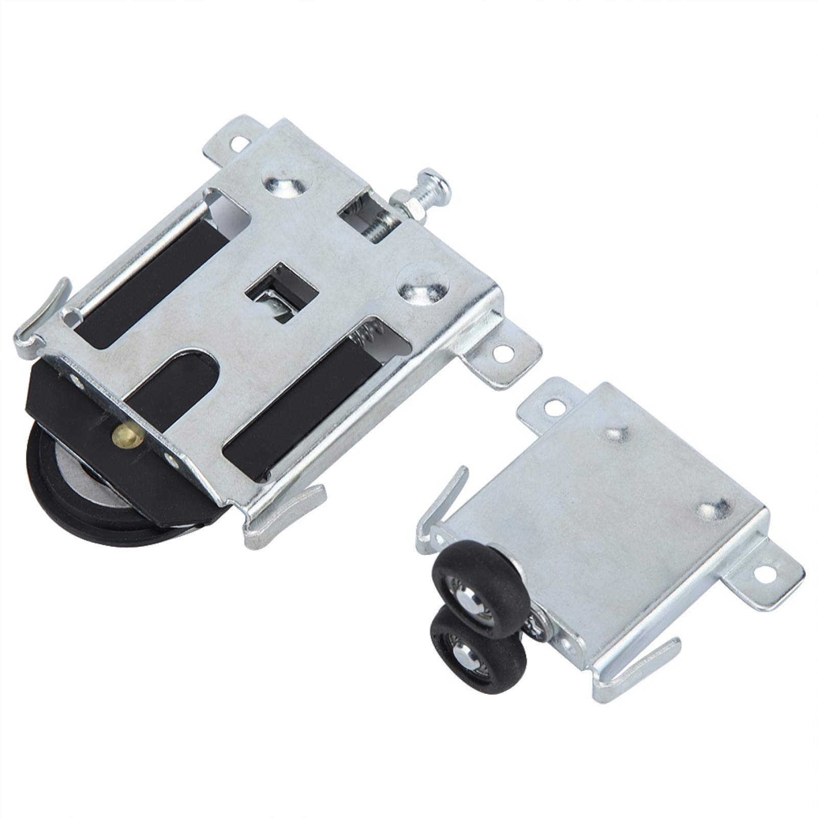 Sliding Door Wheel, Closet Door Convex Wheel Pulley Sliding Door Roller Replacement Parts Sets Heavy Duty Door Runner Replacement for Mirror Closet Wardrobe Door