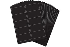 JAM PAPER Shipping Address Labels - Standard Mailing - 2 x 4 - Black - 120/Pack