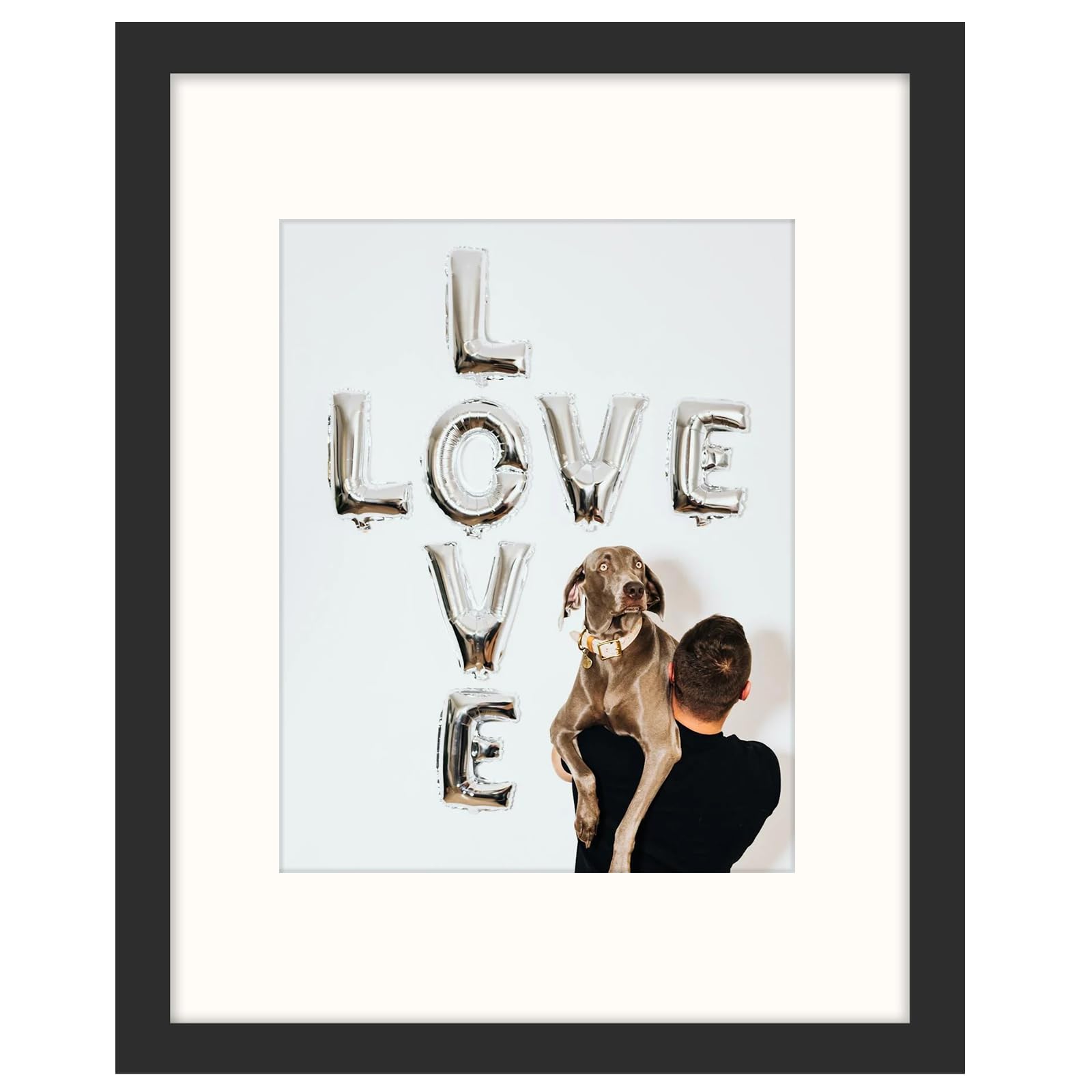 SNXJWA Black 11x14 Picture Frame with Mat for 8x10 Display, Wall Photo Frame for Horizontal and Vertical, 1 Pack