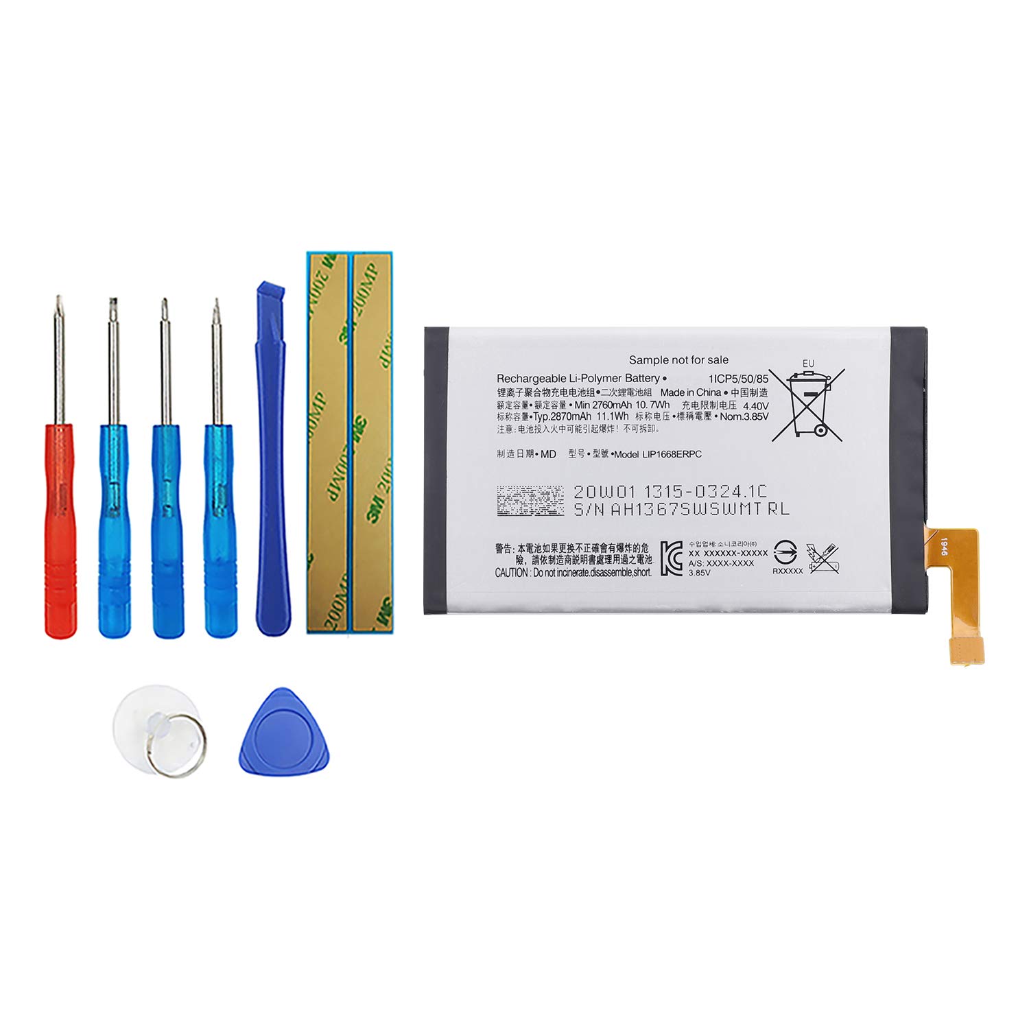 Vvsialeek LIP1668ERPC Battery Compatible with Sony Xperia 10 XA3 I3113 I4113 I4193 I3123 with Toolkit