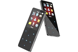 64GB MP3 Player with Bluetooth 5.3 Portable Music Player for Kids HiFi Sound Shuffle Single Loop Folder Loop Built-in Speaker