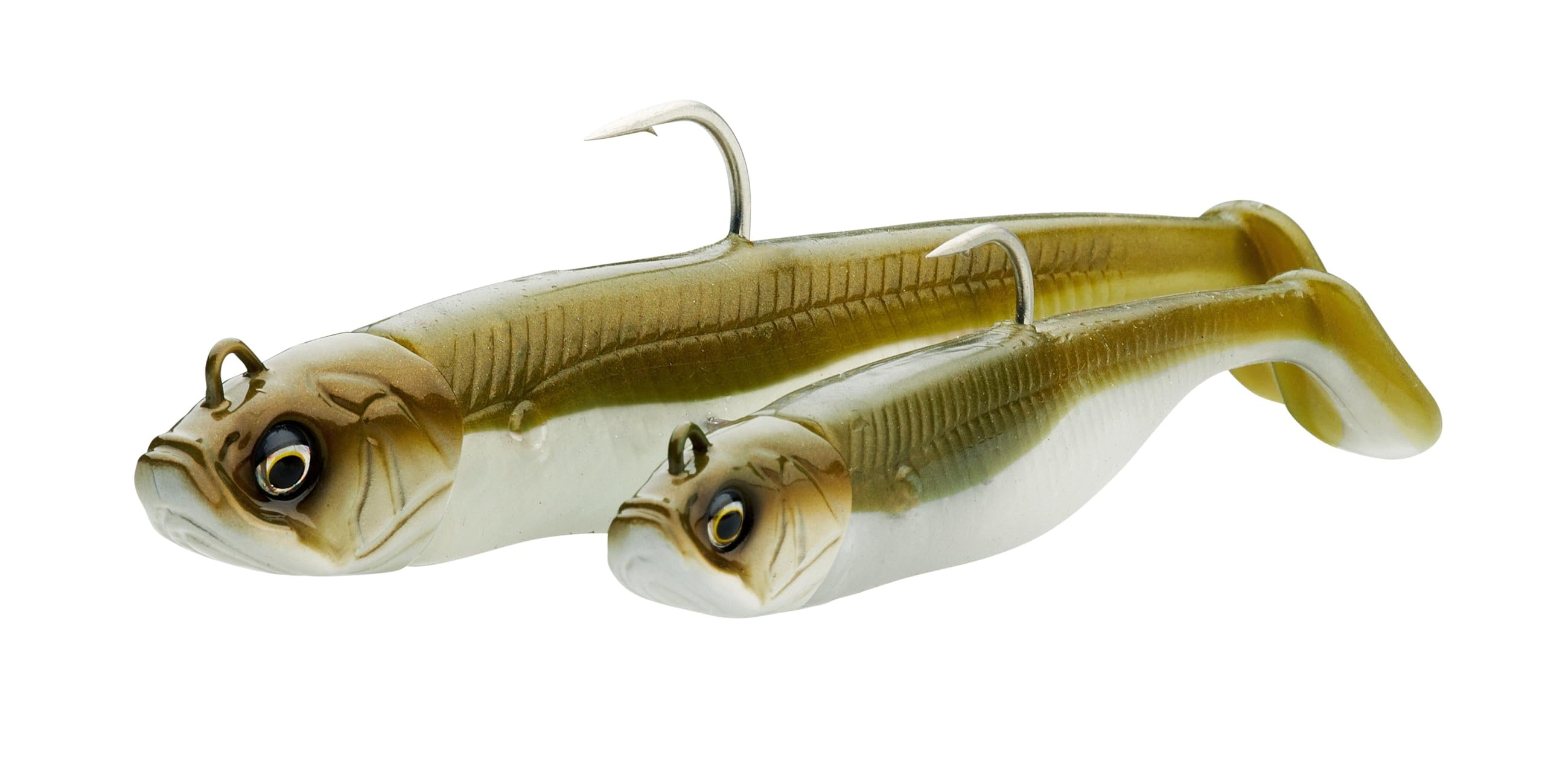 Savage Gear Minnow Lure 1+1 Packs: 10cm: White Pearl Silver