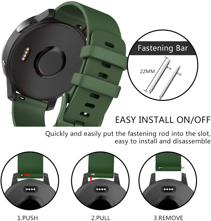 ISABAKE Strap for Garmin Vivoactive 4, Forerunner 255/265 - Image 5