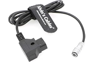 Alvin's Cables BMPCC4K to D-Tap Power Cable for Blackmagic Pocket Cinema Camera BMPCC 4K Gold Mount V Mount Battery Weipu 2 P