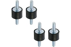 MY MIRONEY 4-Pack 20 x 15mm Rubber Vibration Isolator Mount Shock Absorber with M6 x 18mm Studs