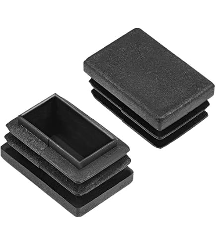 12 Pièces Couvercles D'obturation Rectangulaires 20x30 Mm - Marque Uxcell, Fixation Tube, Neuf, Origine Chine