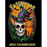 Stress Free Adult Coloring Book: Halloween Themed