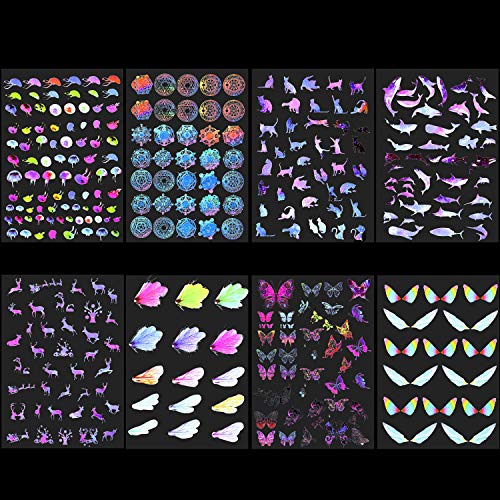 36 Sheets Resin Stickers Kit Transparent Decorate Stickers Resin Clear