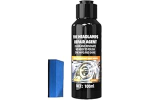 Headlight Restoration Kit,Headlight Lens Restorer Head Light Restoring Kit - Cleaning Liquid Detailing Supplies for Exterior 