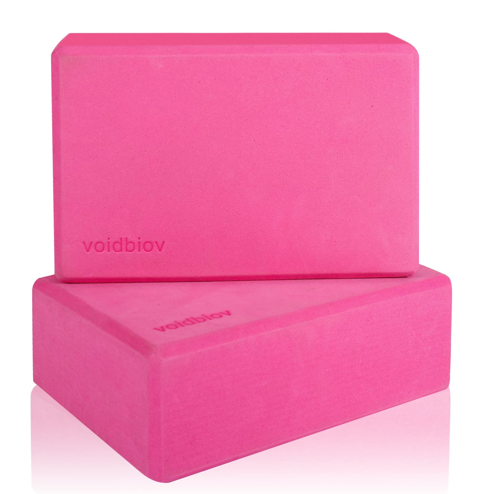 2 Pack Foam Yoga Blocks Set, High Density EVA Pilate Bricks, Support Your Practice and Open Up Body Give You More Stability and Balance