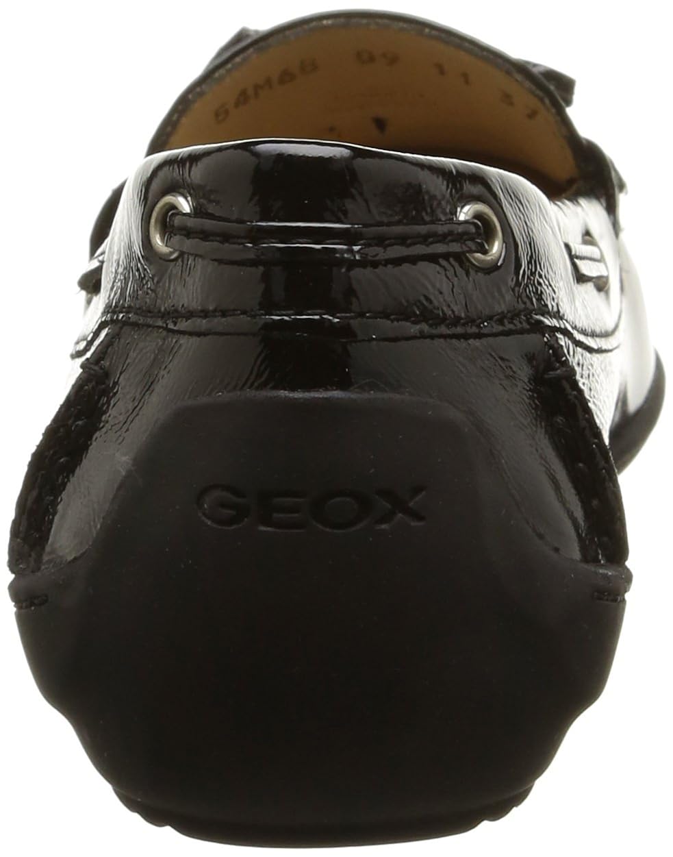 geox women's jamilah2fit6 boat shoe, black, 35 br/5 m us