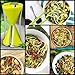 Kitchen 4 You 4 Blade Vegetable Spiral Slicer - Best Spiralizer 150% Bigger for 50% Less Wastage - Pasta Make Cutter