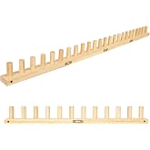 Craftspire 48" Chunky Blanket Loom for Chunky Yarn, Wooden Frame | Modular peg loom with metal connectors; no needles required, beginner friendly, smooth wood pegs and compact storage.