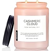 M&SENSE Cashmere Vanilla Scented Candles, Non Toxic Soy Wax 19.4oz 110 Hour Long Lasting 2 Wick, Large Candle for Bedroom Kitchen Home Decor, Housewarming Valentine's Day Gifts for Family Friends