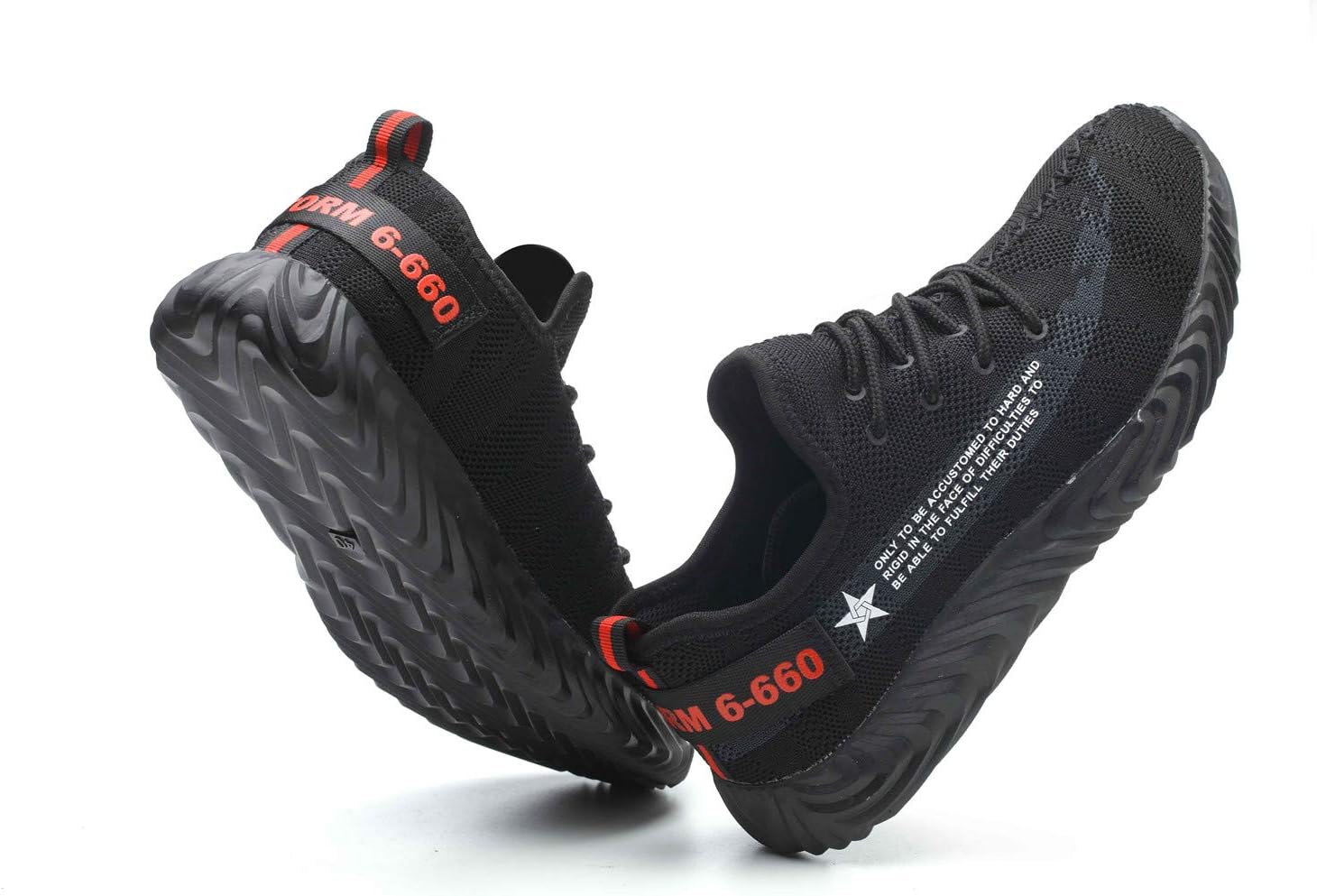 Composite Toe Work Shoes Lightweight Breathable Work Safety Sneakers Outdoor Safety Sneakers Non-slip Anti-static Puncture Proof