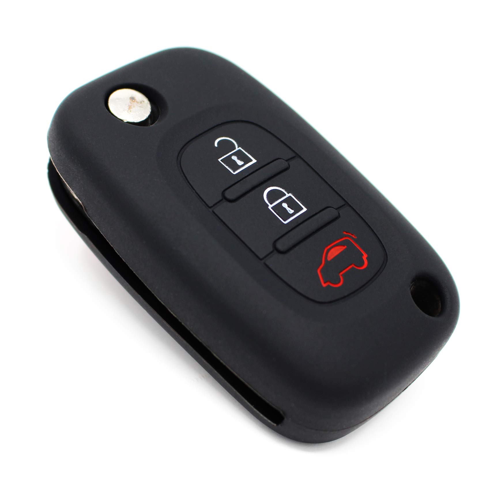 Finest-Folia SB Silicone Key Cover for 3-Button Car Keys