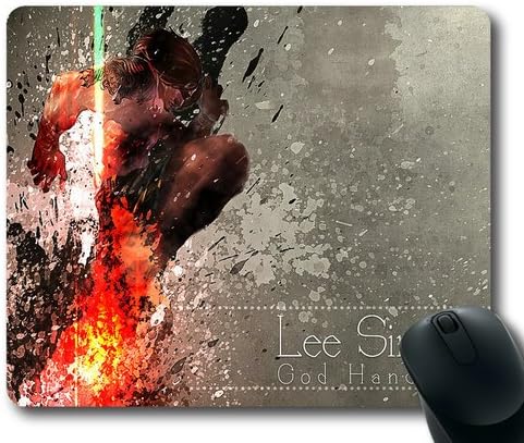 Customizablestyle League of Legends Lee Sin-3 Mousepad, Customized Rectangle DIY Mouse Pad