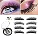 Magnetic Eyelashes 2 Pairs Dual Magnetic False Eyelashes No Glue 3D Reusable Fake Magnet Eyelashes 0.2MM Ultra Thin Handmade Fake lashes for Ultra Soft Natural Look Seconds to Apply (m013-8p)