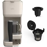 bella Single Serve Coffee Maker, K Cup &amp; Coffee Ground Compatible, Oatmilk