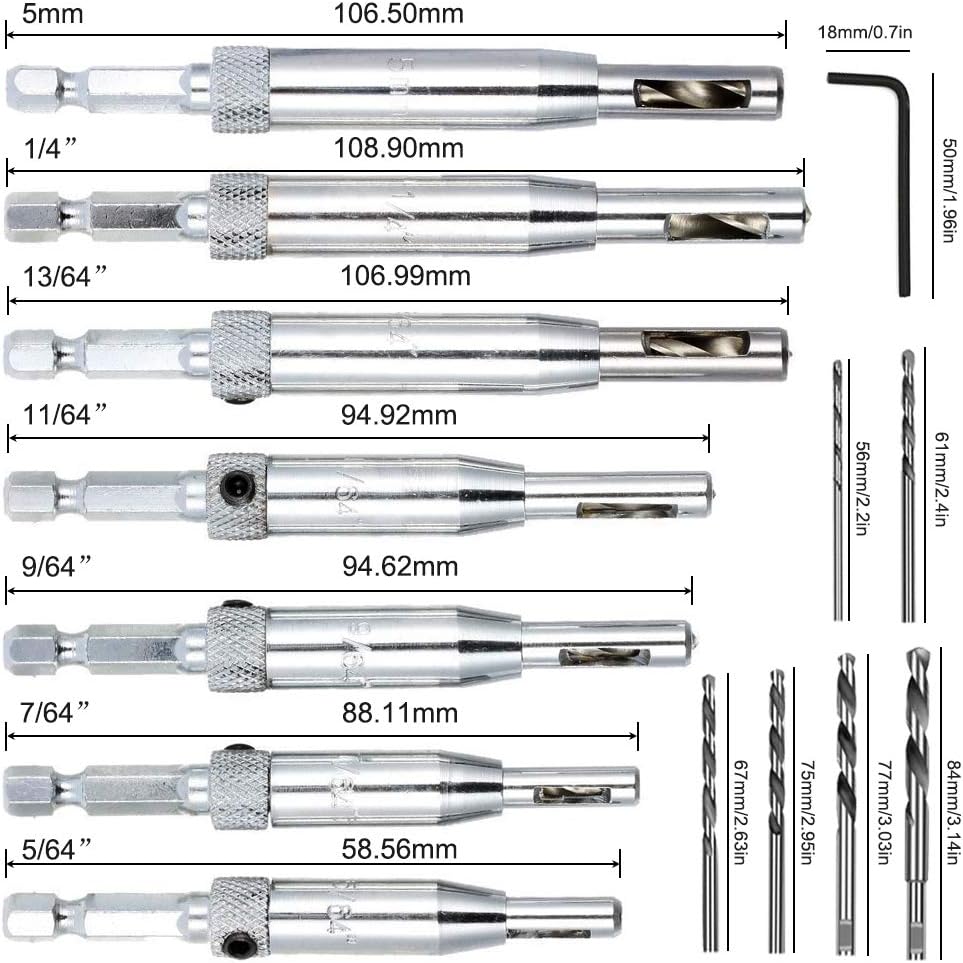 AFUNTA 21pcs Centre Drill Bit Set - Image 5