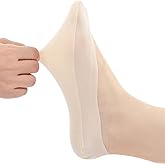 R RELAXIFE Womens No Show Thin Socks Cotton Nylon Low Cut Liner Non Slip hidden Invisible Socks for Flats Sneaker 4-6 pack
