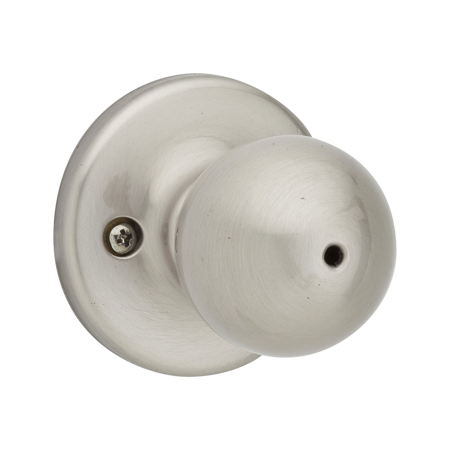 Kwikset 93001-875 Polo Bed & Bath Knob in Satin Nickel