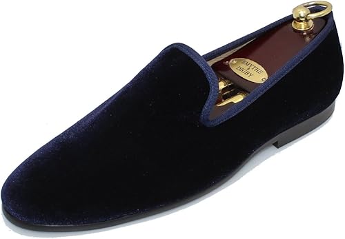 navy blue slip on shoes