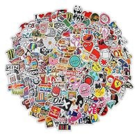 Skateboard Stickers(100-500Pcs/Pack) Laptop Vinyl Stickers for Waterbottle,Snowboard,Luggage,Motorcycle,iPhone,MacBook,Wall,Party Supplie(200Pcs)