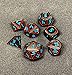 Darksilver Forge Dark Alpha Metal Polyhedral D&D Dice Set for Tabletop Roleplaying Games Like Dungeons & Dragons (DND), Pathfinder RPG, Starfinder