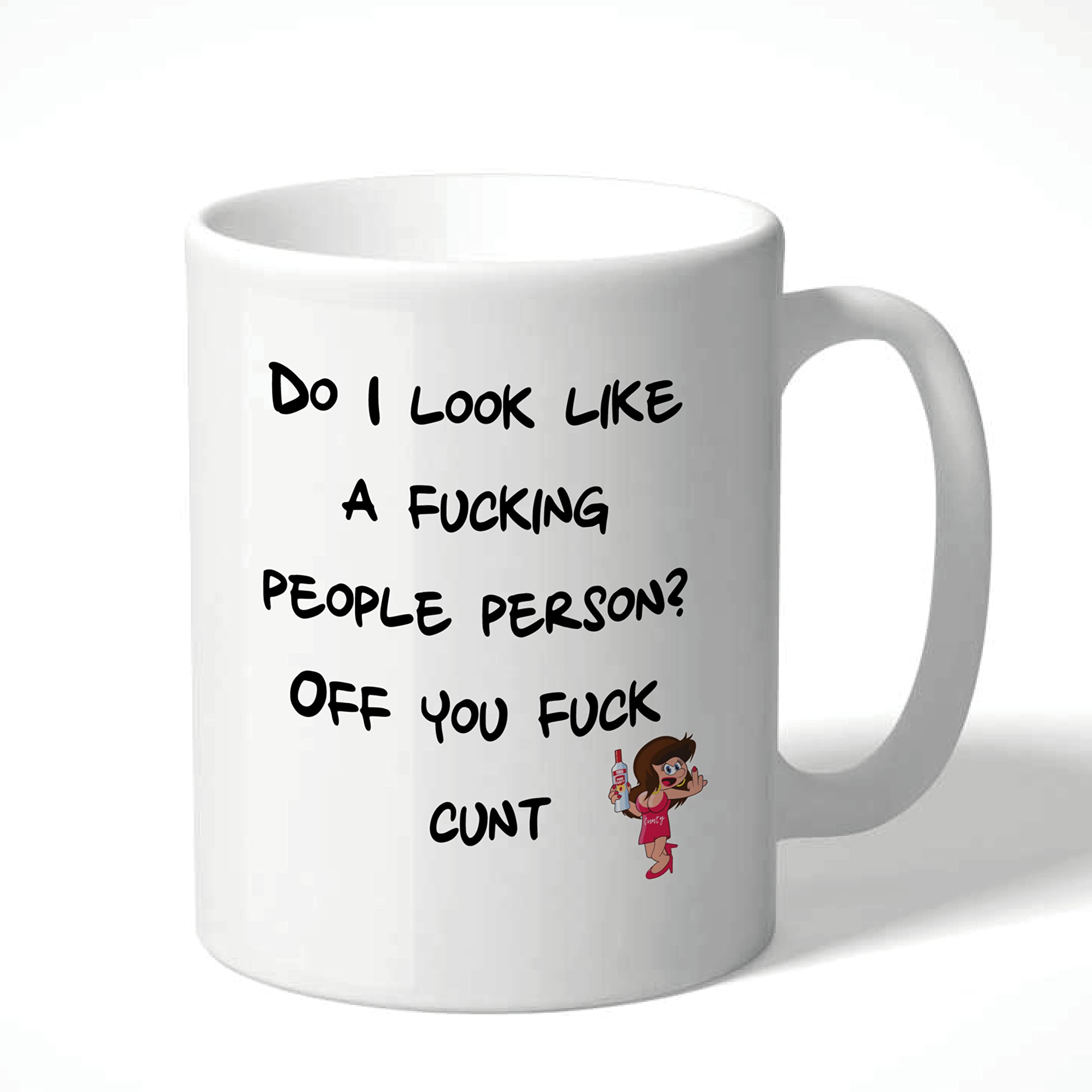 Cheeky Chops Cunt Mug for Adults Rude Sweary Offensive Sarcastic Humour Coffee Cup for Men Women Birthday Secret Santa Novelty (People Person)