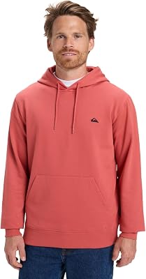 Men Basic Hoodie Young Men Mineral Red M M