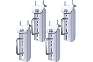 XIANGZI 4 PCS 8" Boat Trailer Bunk Brackets Galvanized Swivel Top Bunk Bracket Kit with Hardware for 3"x3"，2"x3" Boat Trailer Crossmember