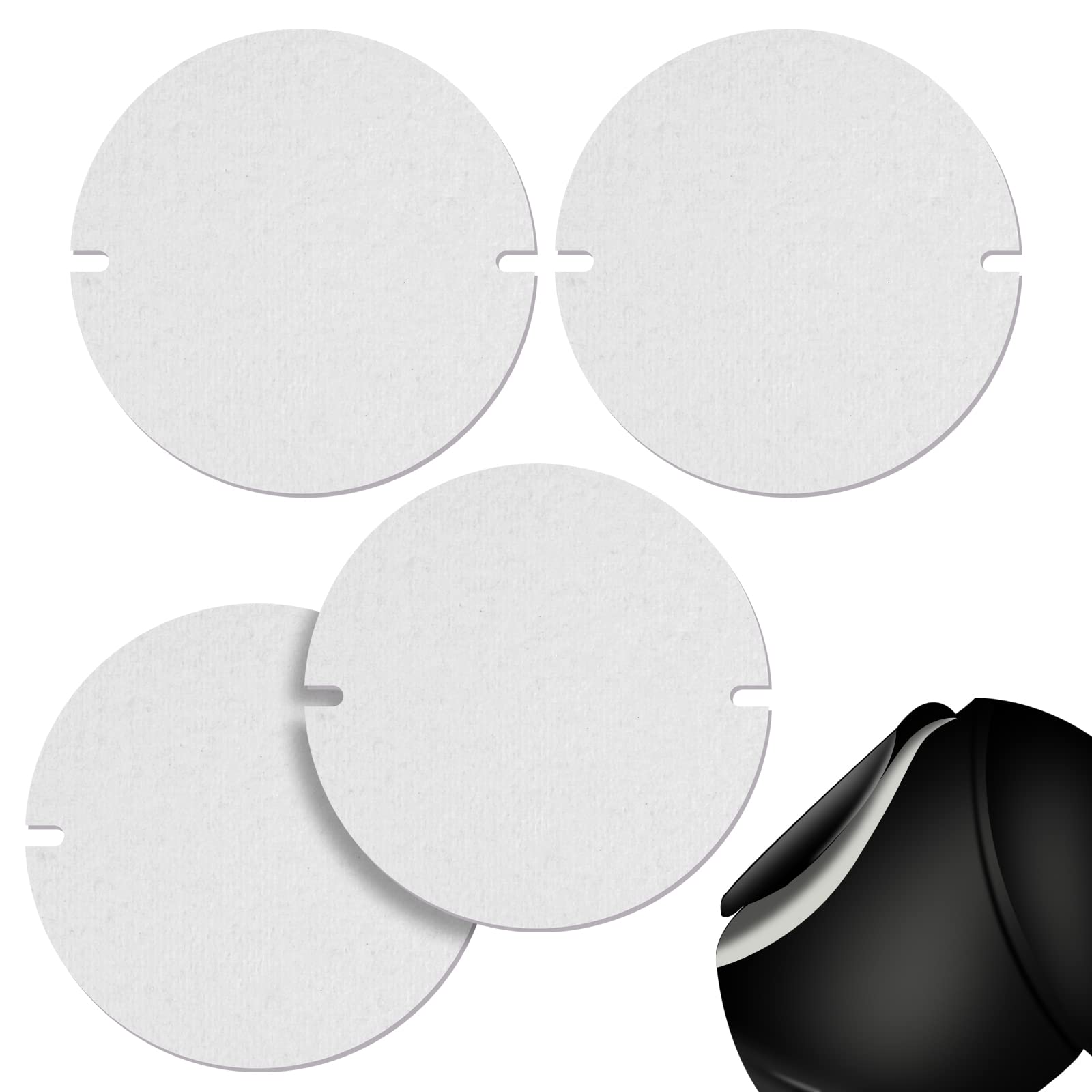 AIEX B250874 pcs Stovepipe Gasket, 6.1inch Gasket Sealing for Stove Pipe Flaps Heat Resistant up to 2192 degreeF Furnace Tube Gasket for Stove Pipe Flaps (White)