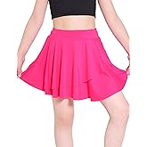 Girls Ruffle Tennis Skirts Flowy Layered Butterfly Skorts for Girls Kids 5-14Y