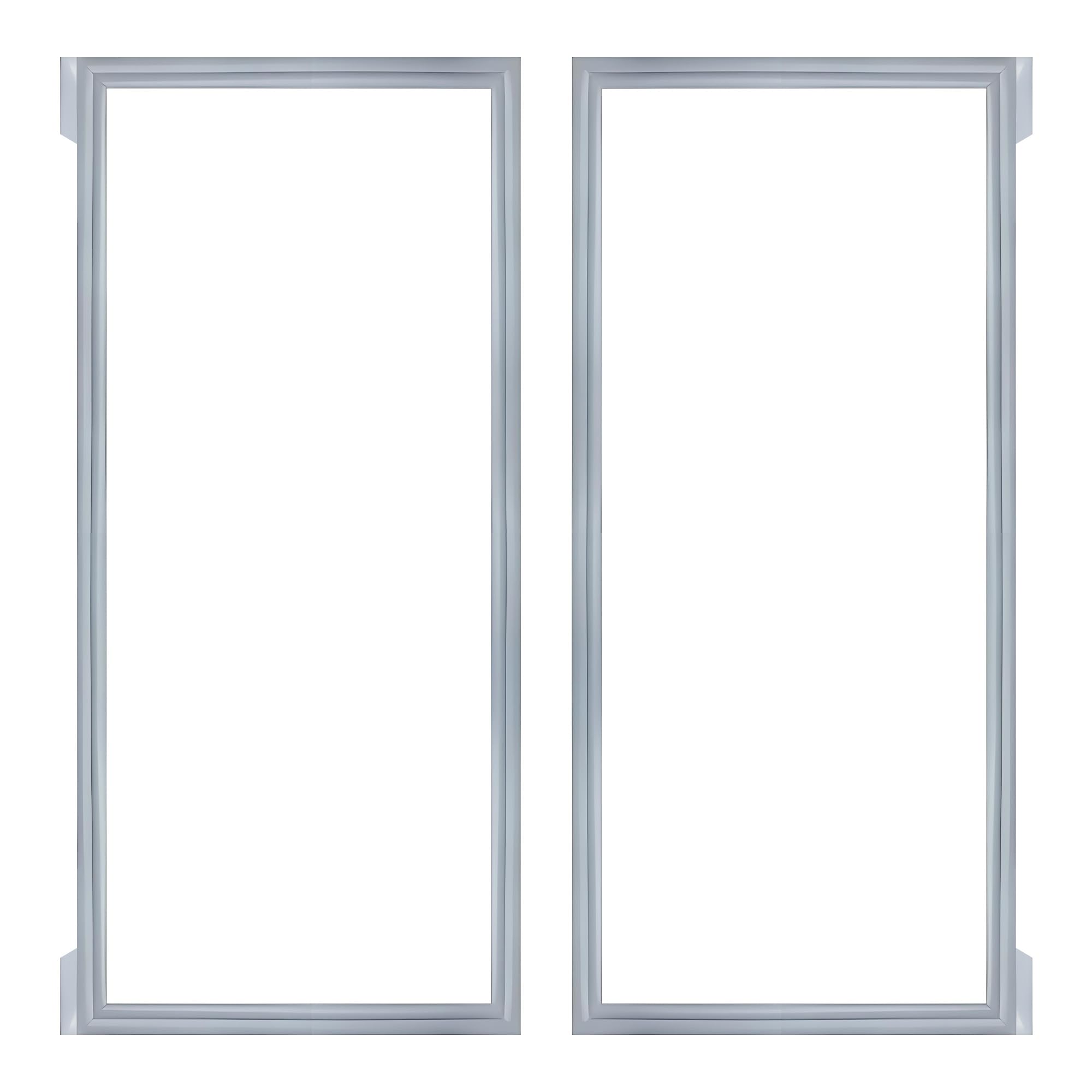 Photo 1 of (GRAY) W10830162 Refrigerator Door Gasket (2 Pack),French Refrigerator Door Gasket Compatible with Whirlpool KitchenAid Fit Model WRF535SMBM00 Refrigerator Door Seal Part Replaces 12723206AP etc