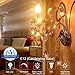 LED Candelabra Bulbs with E12 Base Dimmable E12 LED Bulbs 40W Equivalent Halogen Replacement 2700K Warm White 4W Filament Candle Light Bulbs with 400 Lumen 6 Packs by COOWOO