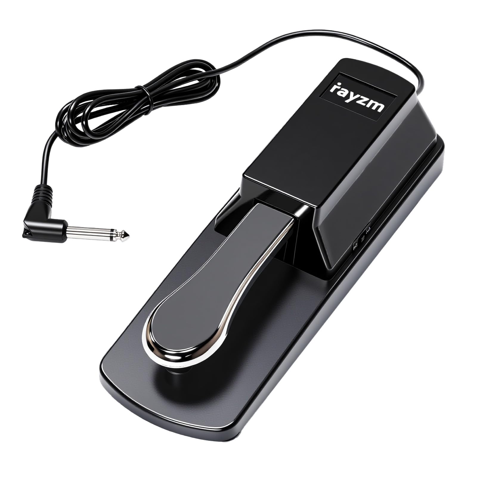 Rayzm Universal Sustain Pedal for Digital Piano & Electronic Keyboard, Anti-slip Foot Pedal with Polarity Switch, 1.4m Cable