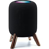 Real Wood Stand for Homepod 2nd gen (2023 Released),Desktop Bracket,Walnut | wooden holder with metal frame for better sound,