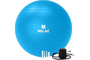 ROLAZ Exercise Ball Yoga Stability Ball Women Pregnancy Birthing Office Chair Ball for Fitness Workout Balance