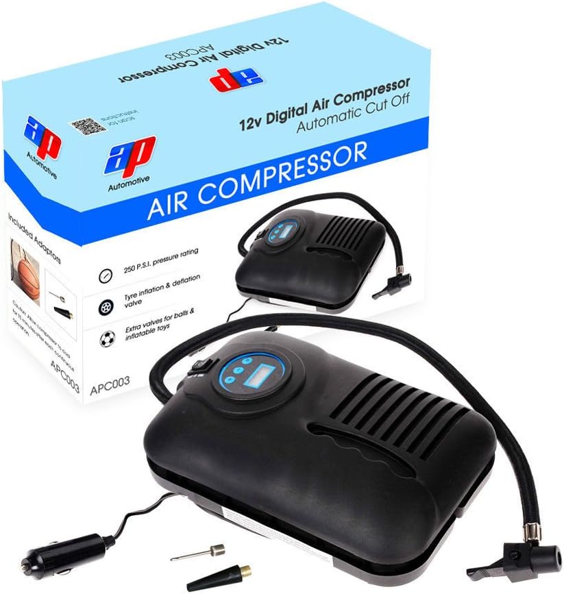 12V Digital AP Air Compressor 250PSI Amazon.co.uk Car & Motorbike