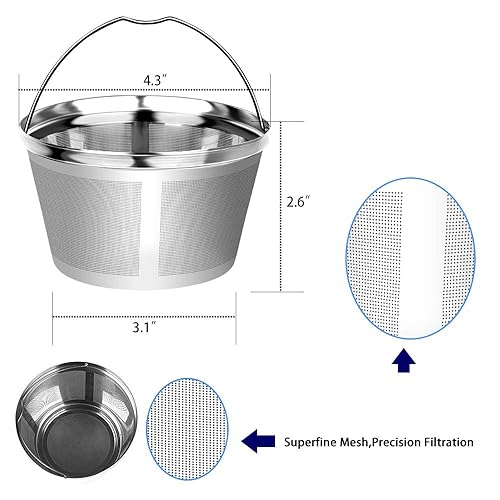 Basket Bunn Permanent Coffee Filter 8-12 Cup Reusable Basket