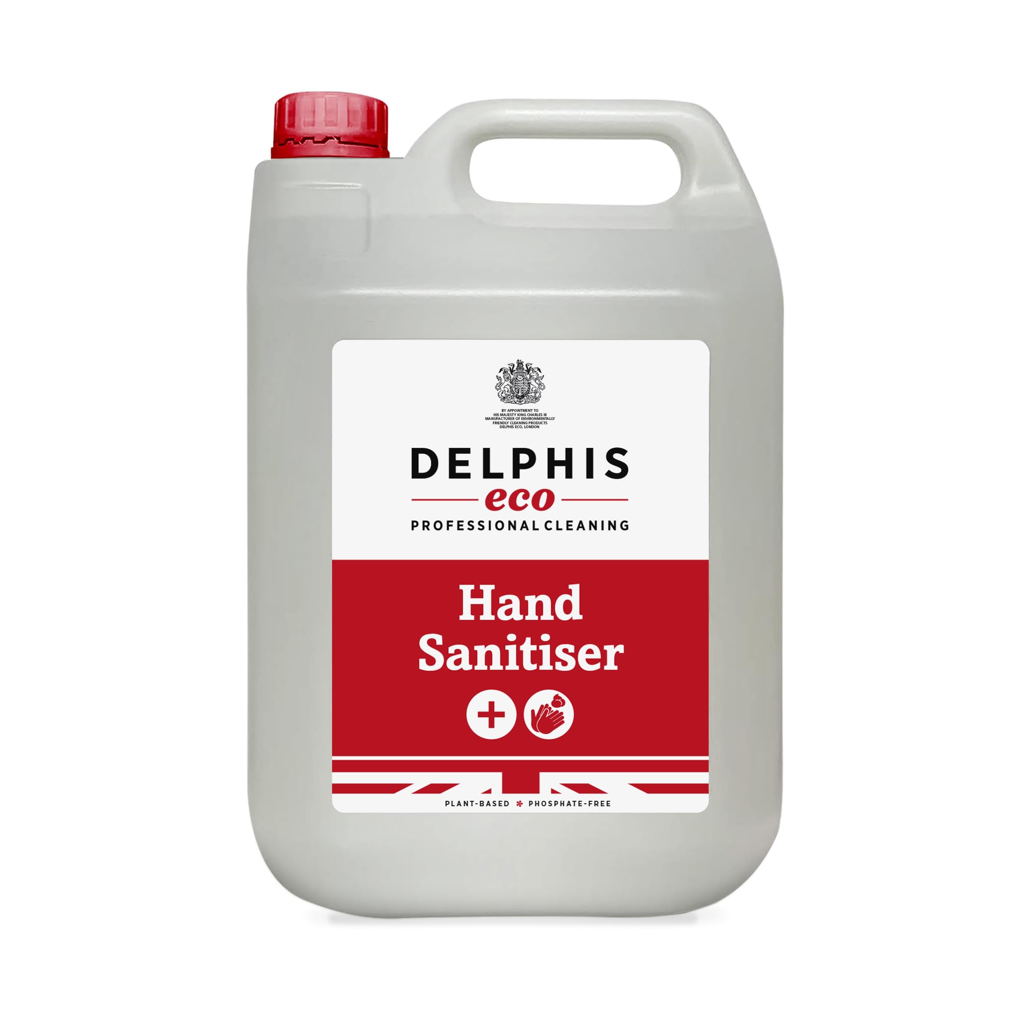 Delphis Eco Hand Sanitising Foam - Plant-based, Vegan Hand Sanitiser, Free from Alcohol, Phosphates and Phosphonate, 5 Litres