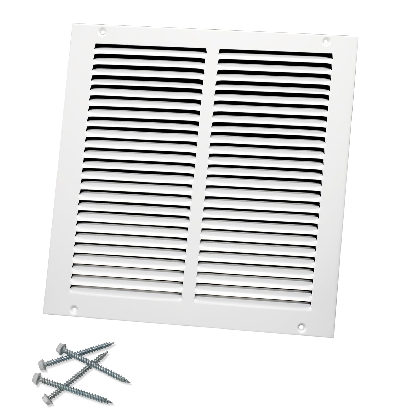 Photo 1 of Howeall 12"W x 12"H [Duct Opening Size] Steel Return Air Grille, Air Return Vent Cover for Ceiling and Sidewall - HVAC Air Vent Covers - [Outer Dimensions: 13.75"W x 13.75"H]