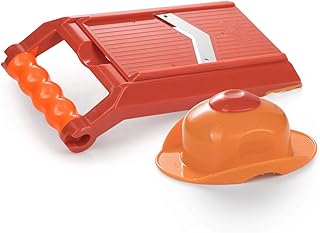 TS24Direkt Set - Genius Nicer Dicer Chef Hobel höhenverstellbar - Orange