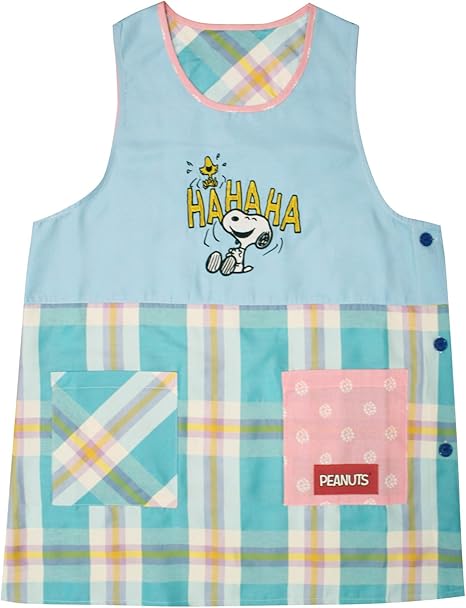 Amazon Hahaha スヌーピー かぶり 保育士 キャラクター エプロン Snoopy 保母 大人 保育士エプロン キャラクター M L かわいい ギフト 保育園 幼稚園 エプロン オンライン通販