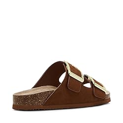 Madden Girl Women's Bodiee Slide Sandal, Chestnut